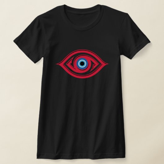 邪眼とプロビデンスの目 Tシャツ (レイダウン)