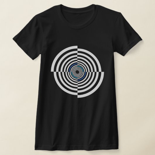 邪眼シンボル、目の錯覚 Tシャツ (レイダウン)