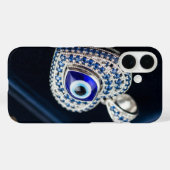 邪視から守るハートのアクセサリーのマクロ撮影 Case-Mate iPhoneケース (裏面 (横))