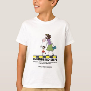 邪魔されないステップのキッズシャツ Tシャツ