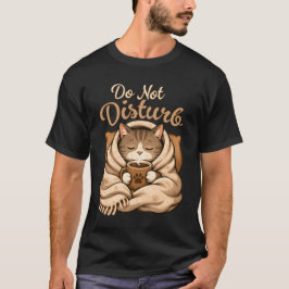 邪魔しないでね かわいい あったか コーヒー 猫 アート Tシャツ