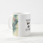邪魔しないで!すでにイライラしてる コーヒーマグカップ (正面左)