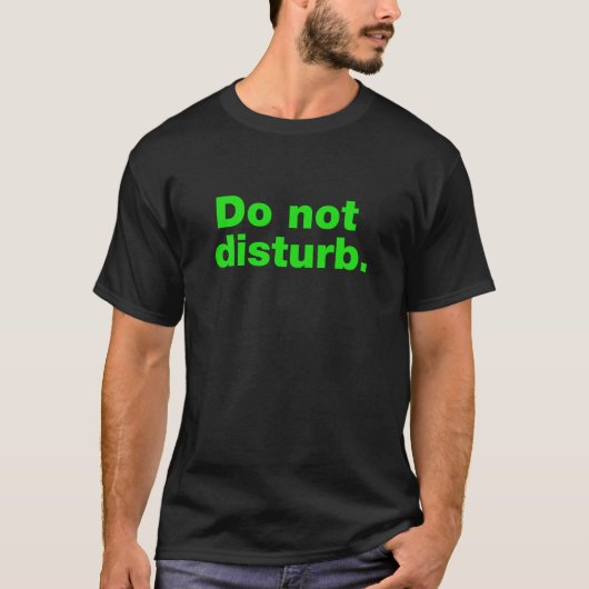 邪魔しないで Tシャツ (正面)