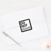 邪魔しない スクエアシール (封筒)