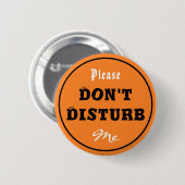 [邪魔しない]ボタン 缶バッジ (正面&裏面)