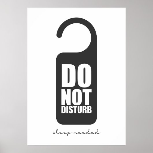 邪魔しない ポスター (正面)