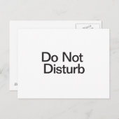 邪魔しない ポストカード (正面/裏面)