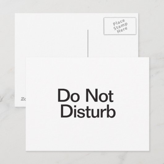 邪魔しない ポストカード (正面/裏面)