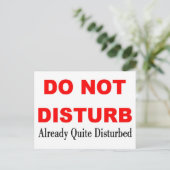 邪魔しない ポストカード (スタンド正面)