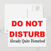 邪魔しない ポストカード (正面/裏面)