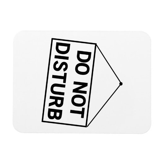 邪魔しない マグネット (横)