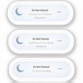 邪魔しない – 本おもしろい恋人セット シール (正面)