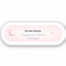 邪魔しない – 架空のキャラクター上の泣き叫び シール