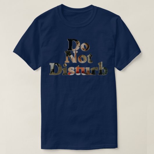 邪魔しない Tシャツ (デザイン正面)