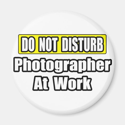 邪魔するな…写真家 マグネット (正面)