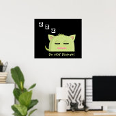 邪魔するな!睡眠子猫 ポスター (ホームオフィス)
