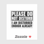 邪魔をして邪魔をしないで下さい シール (シート)