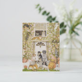 邸宅のパーティー インビテーションポストカード (スタンド正面)