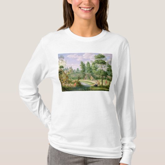 邸宅の地面の姿 Tシャツ (正面)
