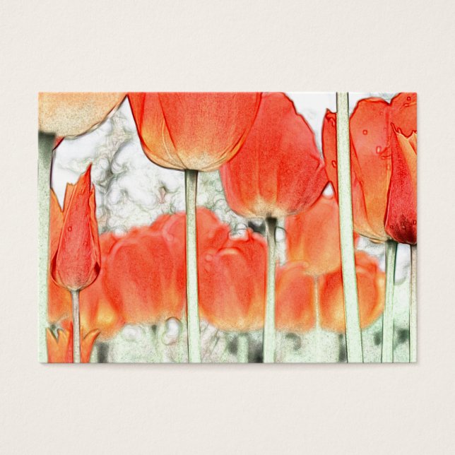 郁 金 香.スタイル芸術的赤チューリップ花。 (正面)