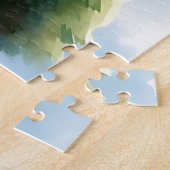 郊外お洒落の雪だるま ジグソーパズル (側面)