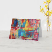 郊外のミツバチの巣Notecard カード (黄色い花)