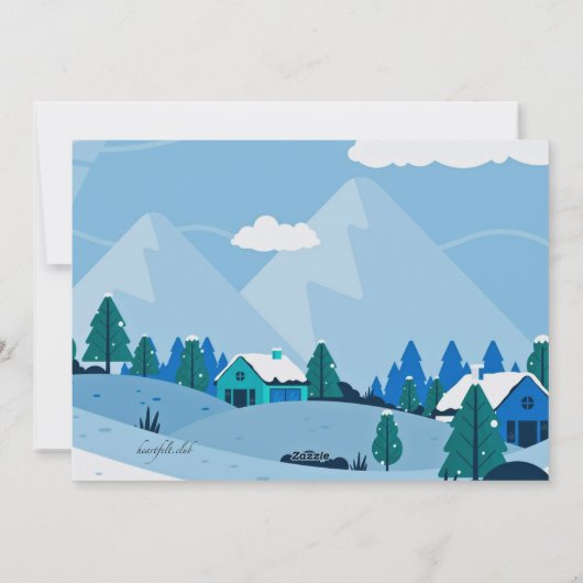 郊外の休日引っ越しのお知らせ シーズンカード (裏面)