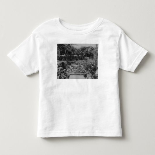 郊外の別荘の庭 トドラーTシャツ (正面)