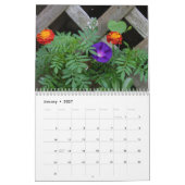 郊外の夏 カレンダー (1月 2027)