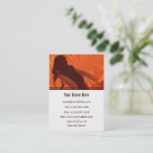 郊外の日の出のプロフィールの名刺 名刺 (スタンド正面)
