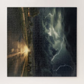 郊外の雷雨 ジグソーパズル (横)