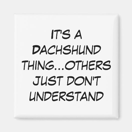 郊外チカゴランドダックスシュント愛好家 マグネット (正面)