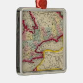郡で西カナダの地図 メタルオーナメント (右)