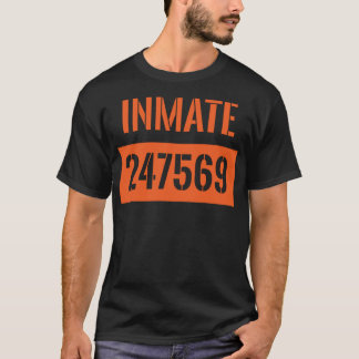 郡の刑務所囚人の衣装 Tシャツ