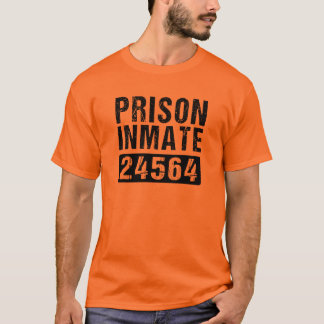 郡の刑務所囚人ハロウィーンの衣装T-Sh Tシャツ