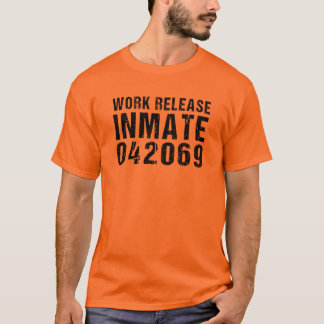 郡の刑務所囚人ハロウィーンの衣装T-Sh Tシャツ