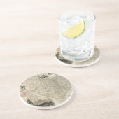 郡を持つテキサス州の縁ど地図 コースター (側面)