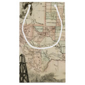 郡を持つテキサス州の縁ど地図 スモールペーパーバッグ (裏面)