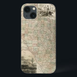 郡を持つテキサス州の縁ど地図 iPhone 13ケース<br><div class="desc">テキサス州の州のこの素晴らしい地図は、郡の行がどのように示してい描た。また、アラモ、油デリック、馬のカウボーイのレンダリングも含まれている。このプリントを購入してローンスター州に少し愛を示す！</div>