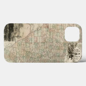 郡を持つテキサス州の縁ど地図 Case-Mate iPhoneケース (裏面 (横))