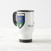 郡ウィックローの地図及び頂上のマグ トラベルマグ (正面左)