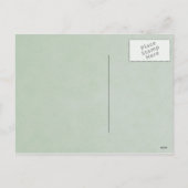 郡クリスマスボタンツリーのフレームの挨拶 シーズンポストカード (裏面)