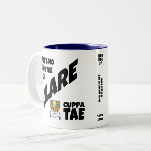 郡クレアアイルランドツートーンコーヒーマグ ツートーンマグカップ (正面左)