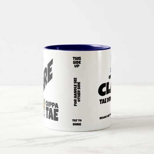 郡クレアアイルランドツートーンコーヒーマグ ツートーンマグカップ (中央)