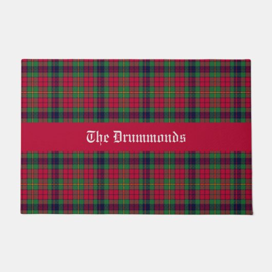 郡クレアタータンチェックカスタマイズ ドアマット (正面)