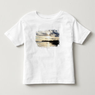 郡ケリー、アイルランドの沿岸シルエット トドラーTシャツ