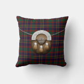 郡コルクのアイルランドのタータンチェックおよびSporran クッション (裏面)