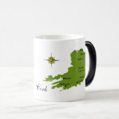 郡コルクの地図及び頂上のマグ モーフィングマグカップ (正面右)