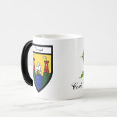 郡コルクの地図及び頂上のマグ モーフィングマグカップ (正面左)