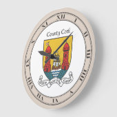 郡コルクウォールクロック ラージ壁時計 (傾斜)